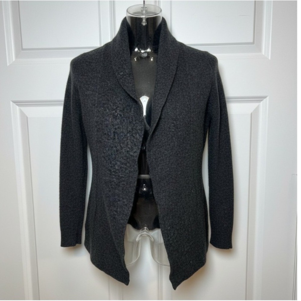 Fenn Wright Manson Italian Merino Wool Open Front Blazer Women's Small Gray EUC